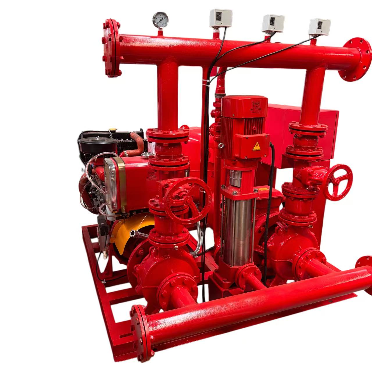 350-400GPM 6-9Bar EDJ Dual Power Fire Pump Set - Ouhu Pump