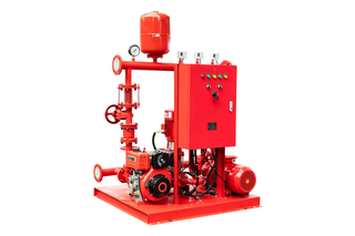 Complete Fire Pump System Set with Diesel Engine Pump, Electric Pump, Jockey Pump, Pressure Tank & Control Panel