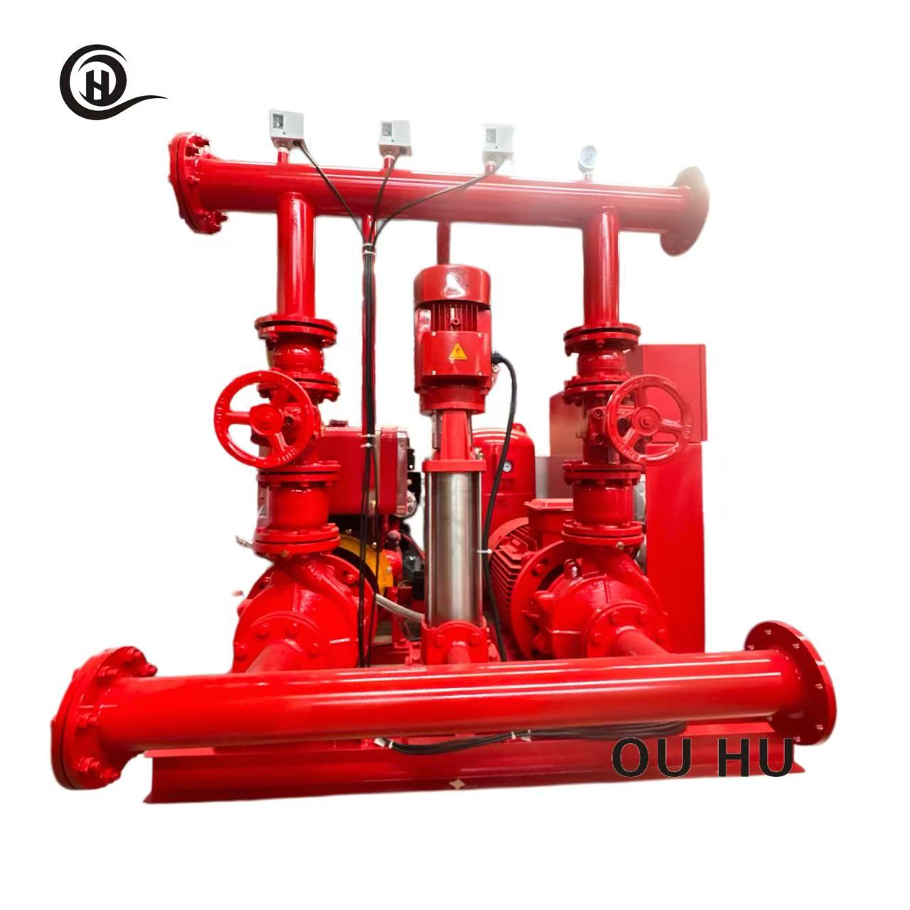 EDJ Dual Power Fire Pump Set with Pressure Tank, Jockey Pump & Control Panel