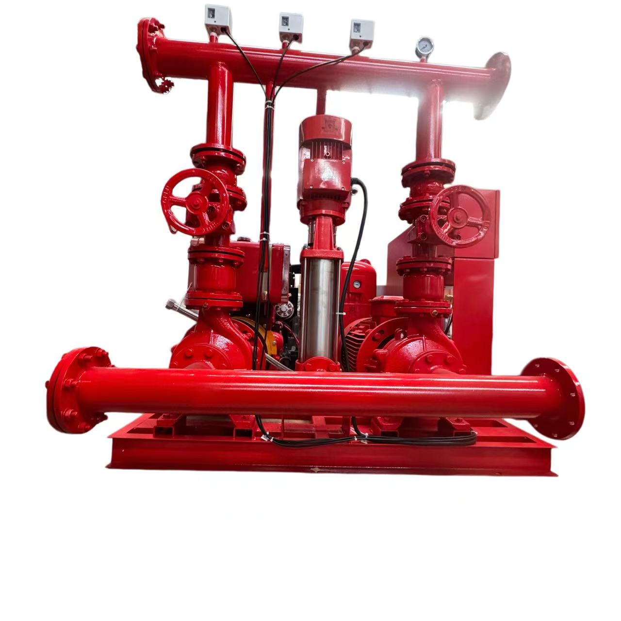 Electric Motor Fire Pump System with Control Panel & Pressure Vessel 