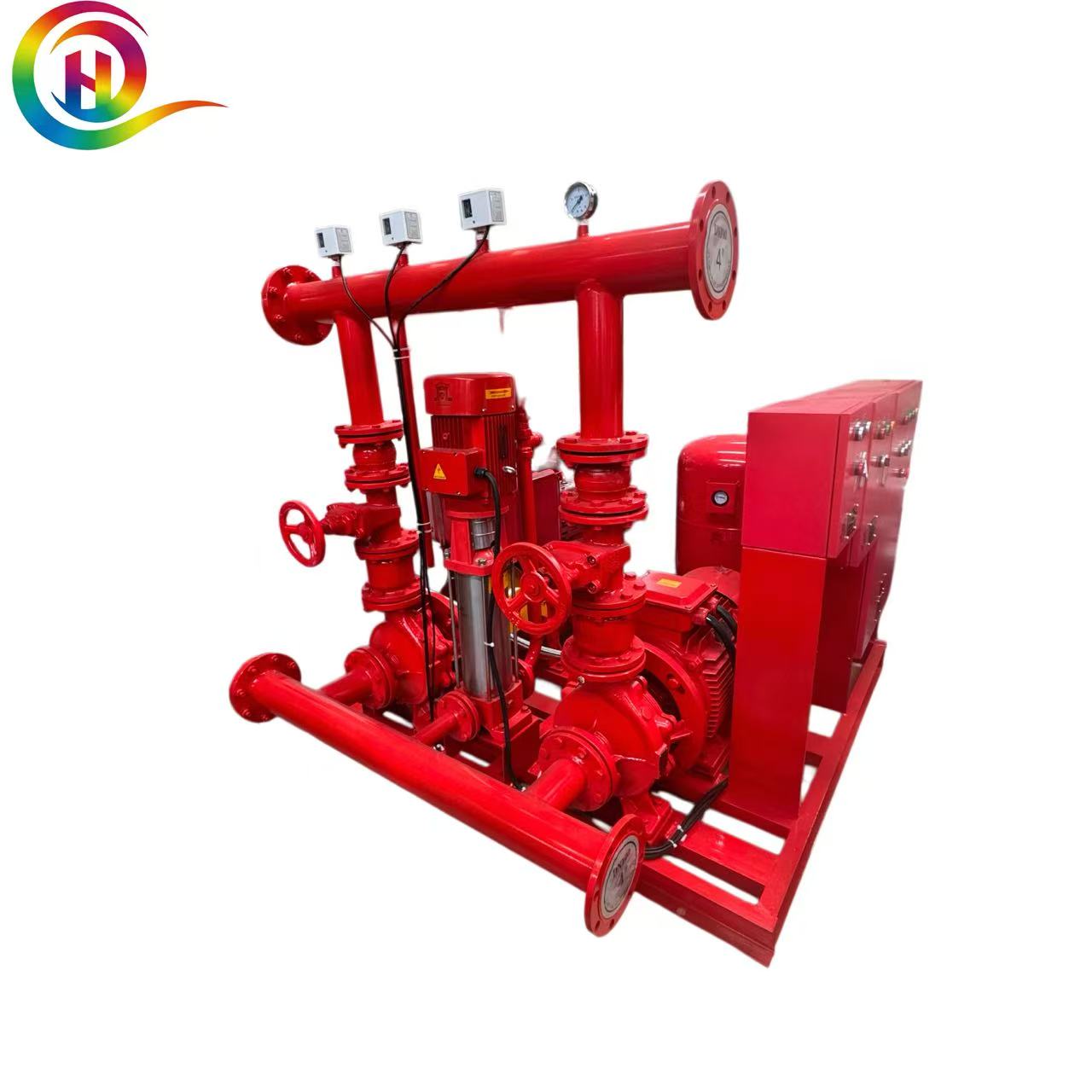 300-1500 GPM EDJ Fire Pump Package | Electric + Diesel + Jockey Pump System for Building & Residential Fire Protection