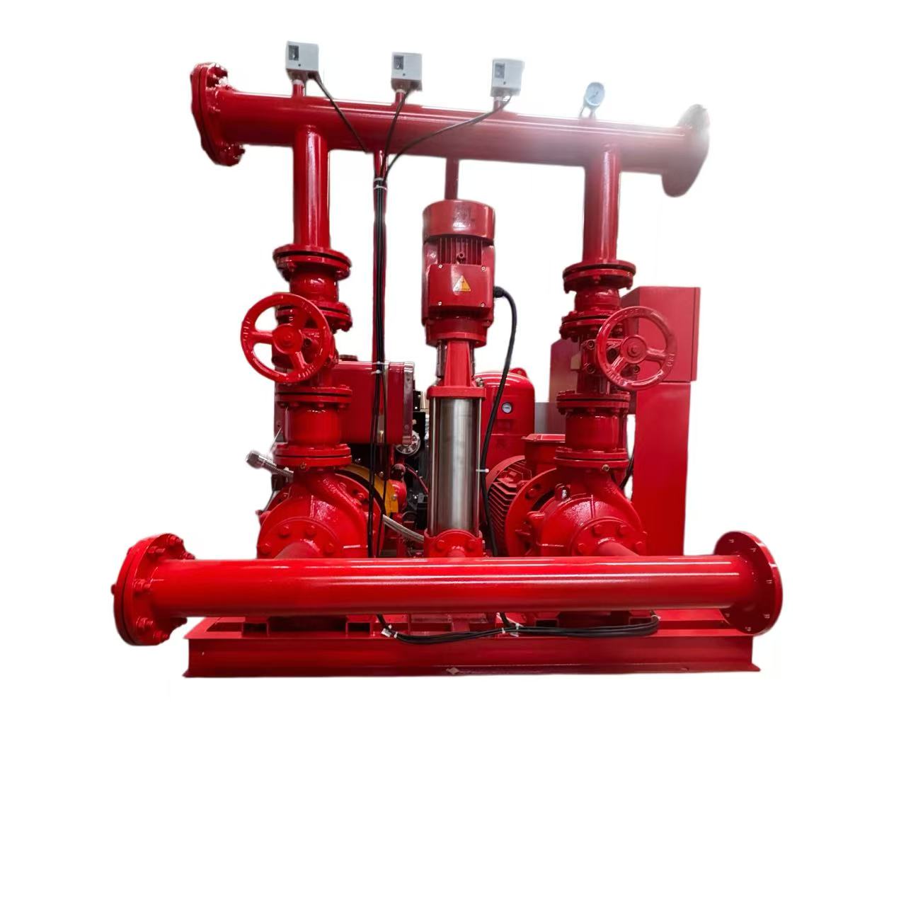 Electric Motor Fire Pump System with Control Panel & Pressure Vessel 