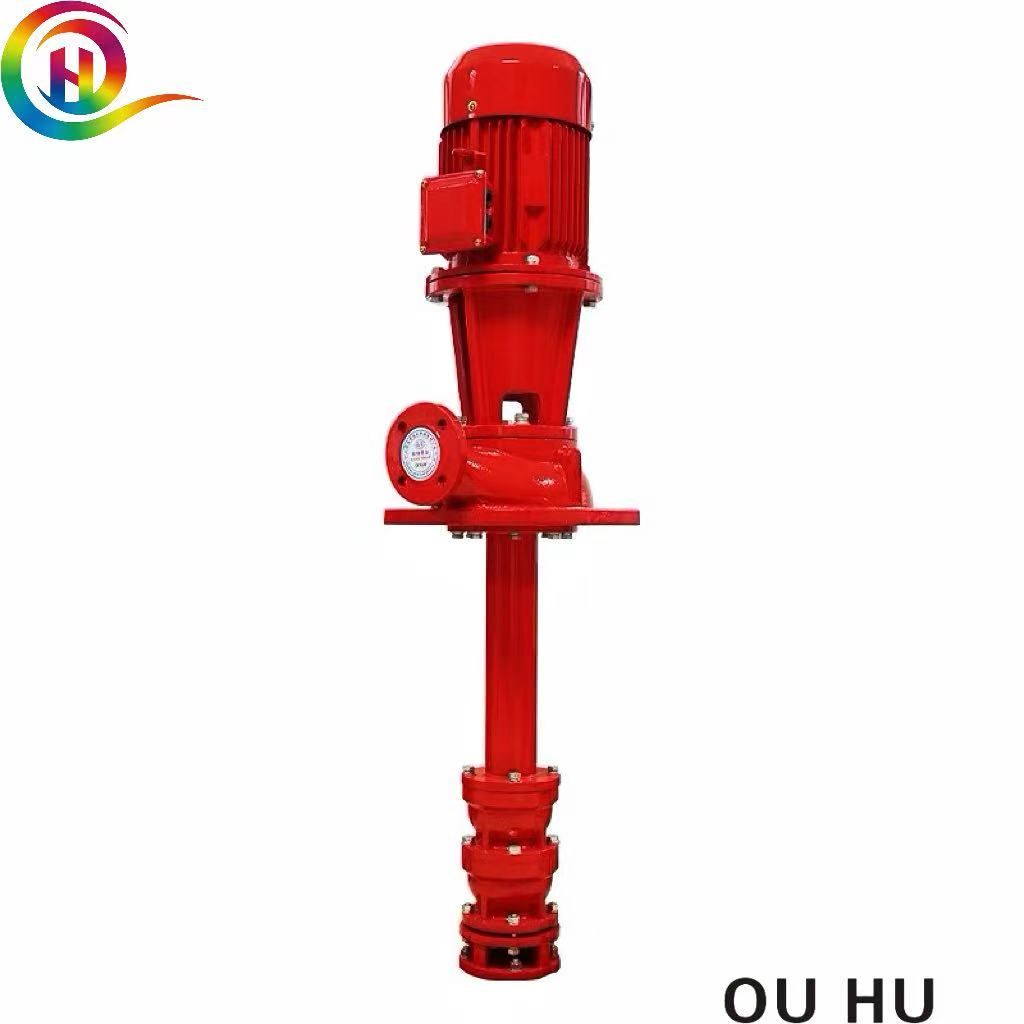 Vertical Turbine Long Shaft Fire Pump | Deep Well Fire Fighting Pump for Emergency Fire System
