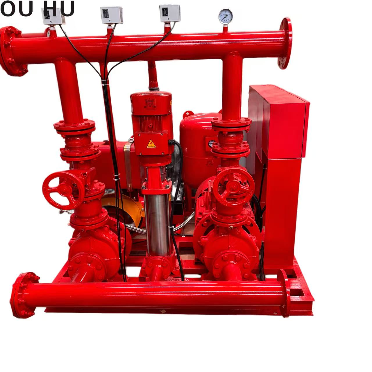  Diesel Engine Driven Fire Pump Set with Jockey Pump & Pressure Tank 