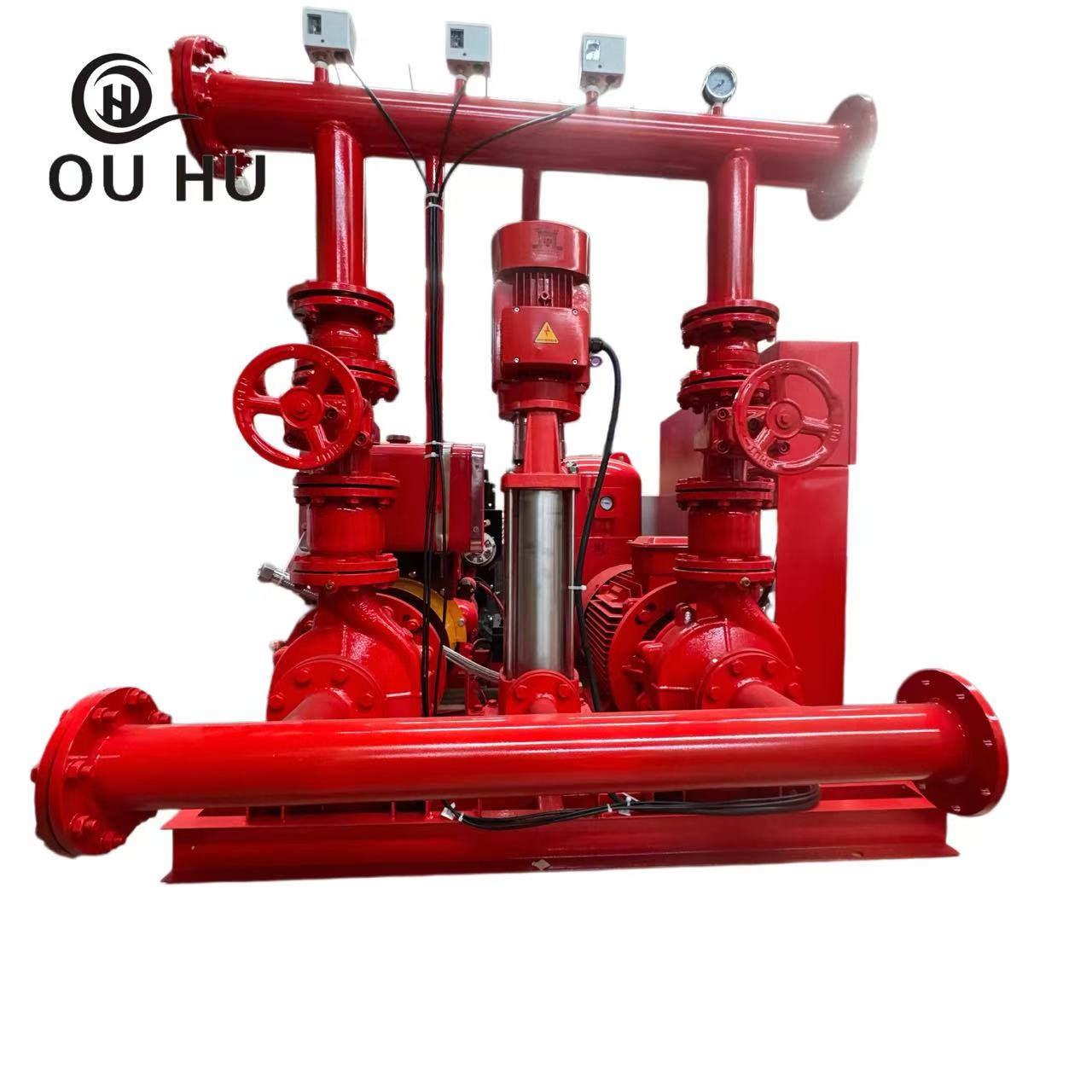 EDJ Dual Power Fire Pump Set with Pressure Tank, Jockey Pump & Control Panel