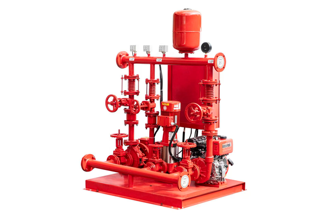 EDJ Fire Pump Package | Electric + Diesel + Jockey Pump for Fire Protection System