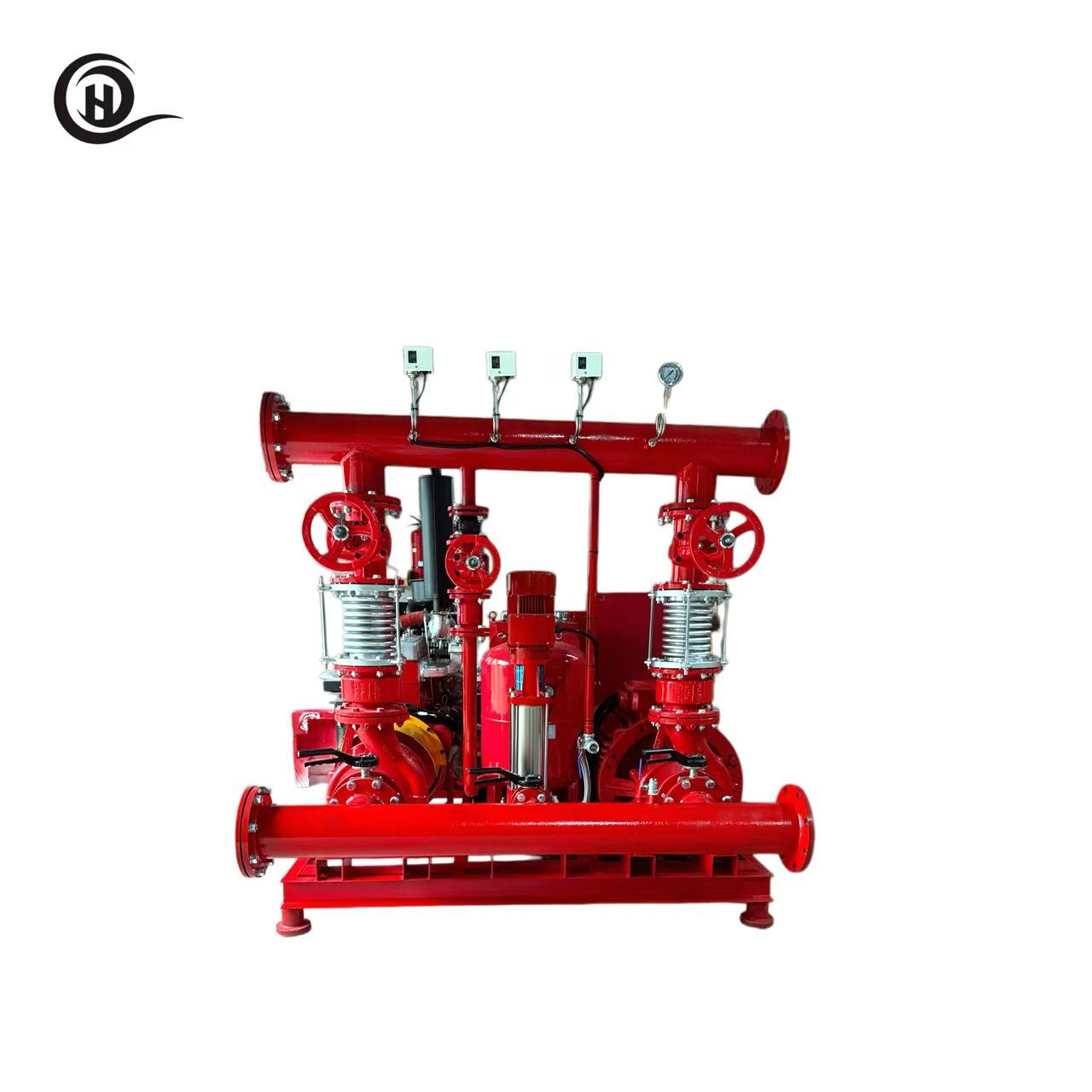 Ouhu O-EDJ 100 HP 300 GPM Electric + Jockey Fire Pump Package, 10 bar, for Commercial & Industrial Fire Protection Systems