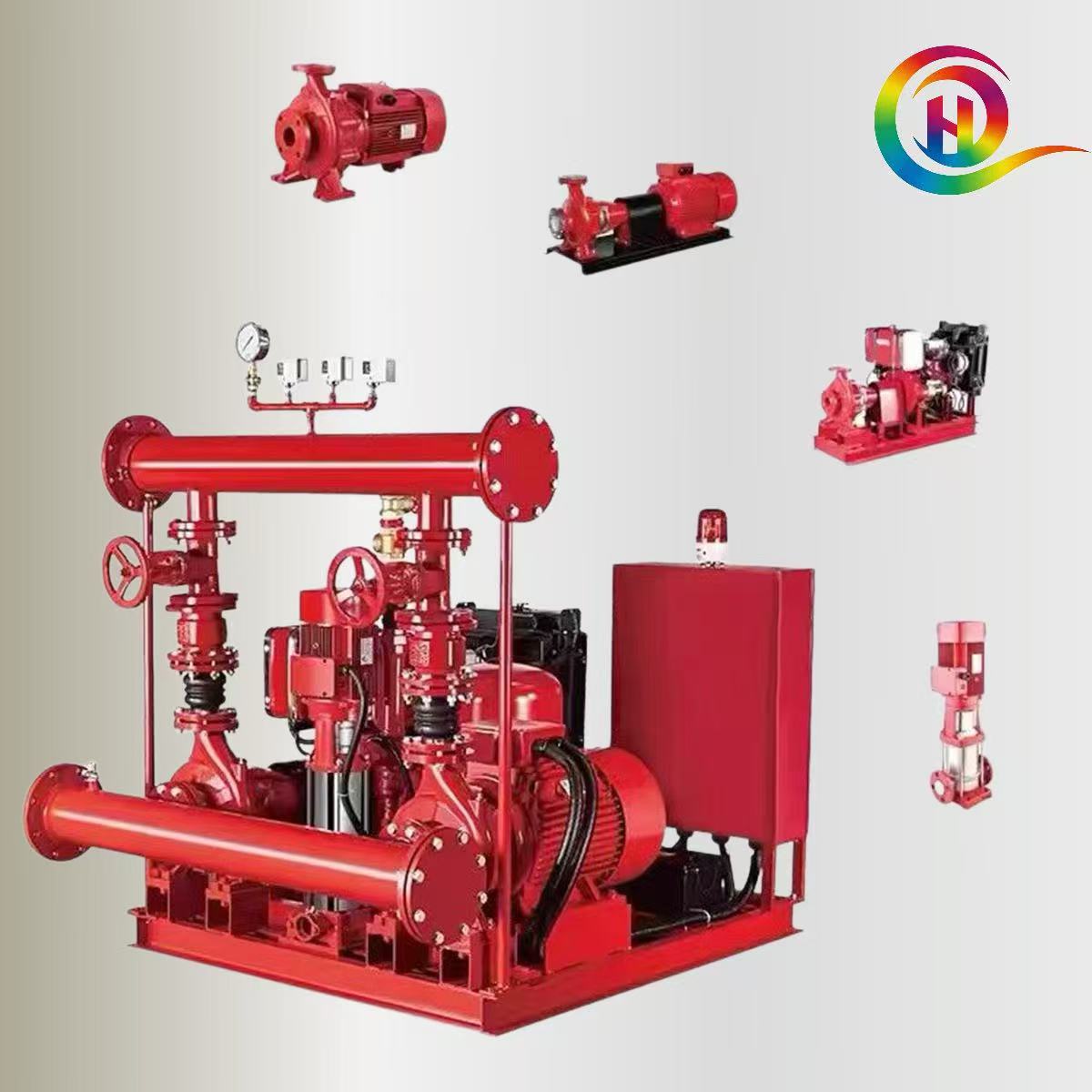 EDJ Fire Pump Package | Electric + Diesel + Jockey Pump for Fire Protection System