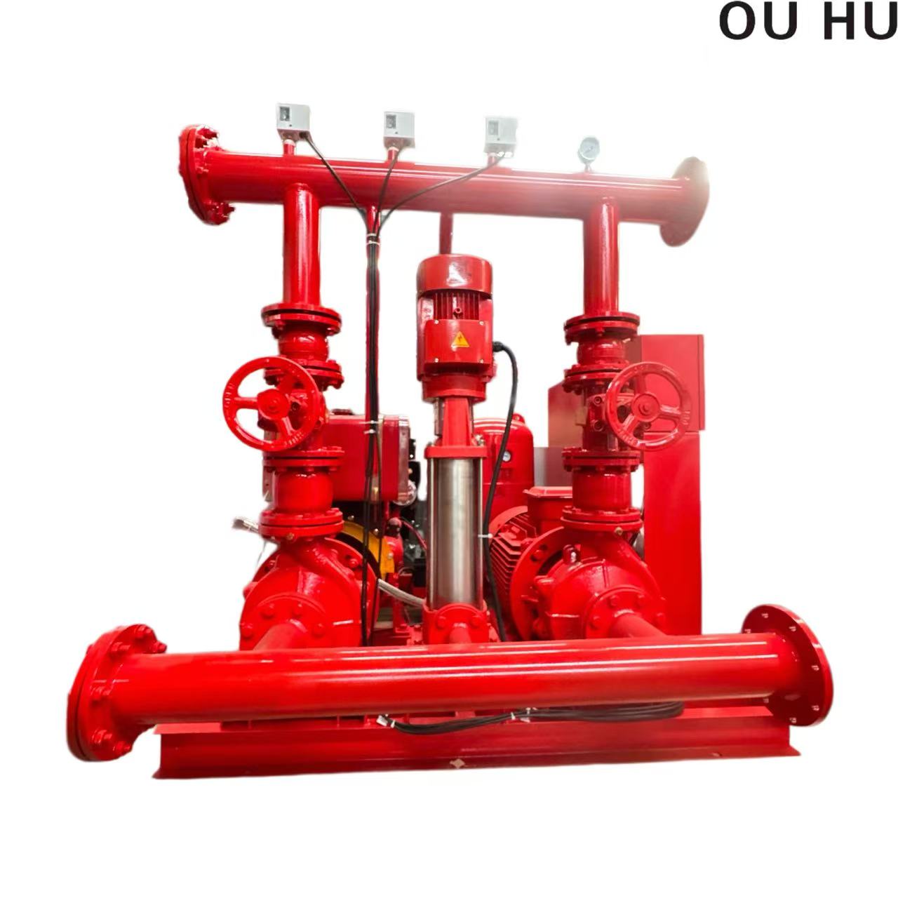  Diesel Engine Driven Fire Pump Set with Jockey Pump & Pressure Tank 