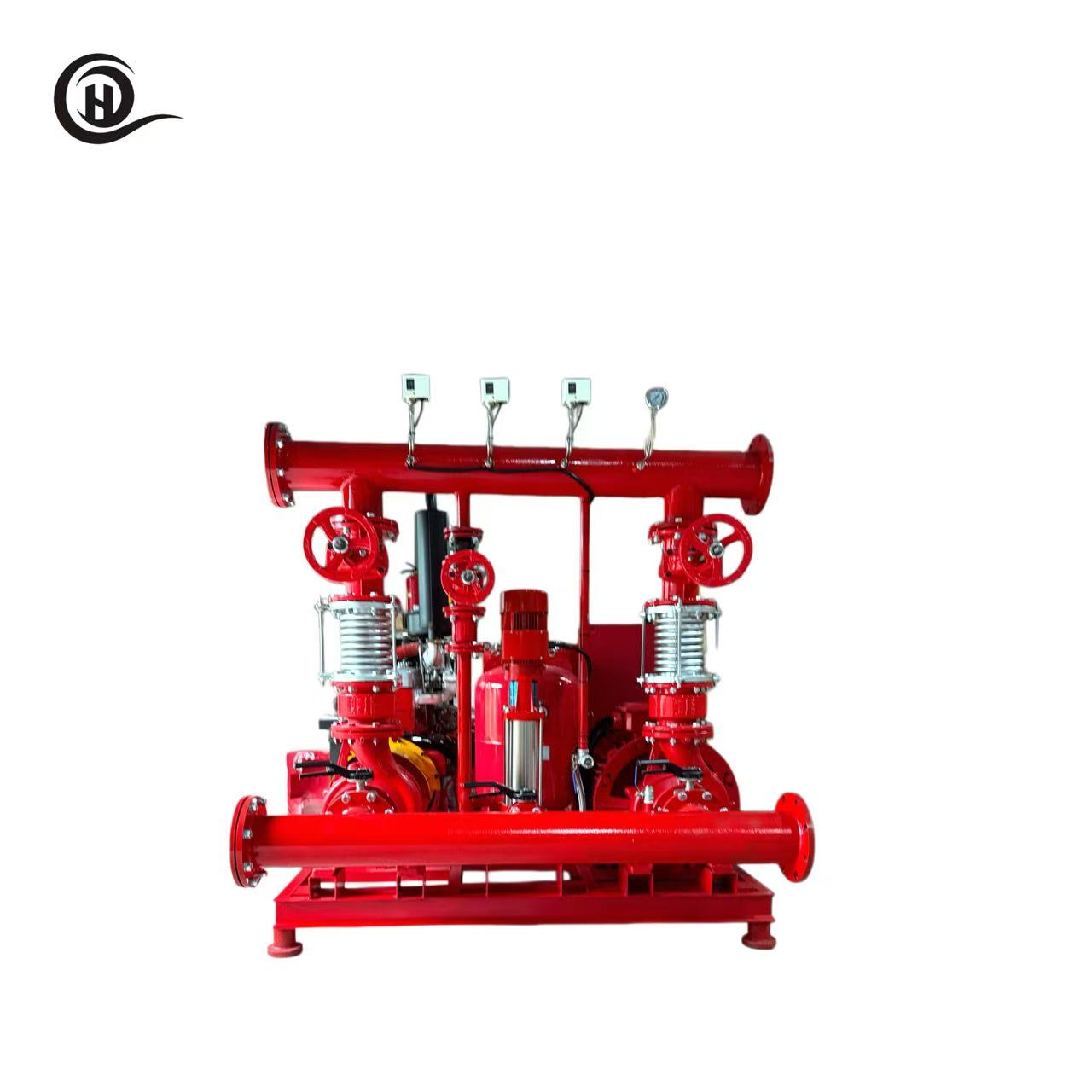 Ouhu O-EDJ 100 HP 300 GPM Electric + Jockey Fire Pump Package, 10 bar, for Commercial & Industrial Fire Protection Systems