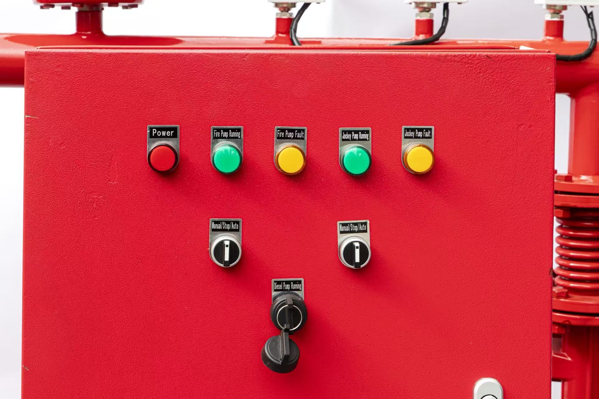 Complete Fire Pump System Set with Diesel Engine Pump, Electric Pump, Jockey Pump, Pressure Tank & Control Panel