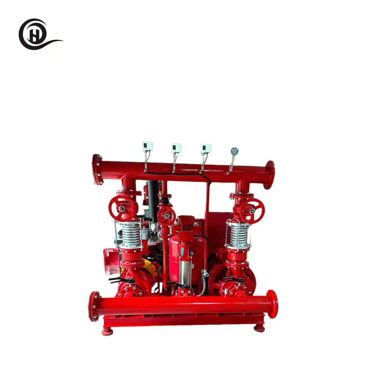 O-EDJ 100 HP 300 GPM Electric Fire Pump Set with Jockey Pump, 10 bar, Commercial Building Fire Protection System