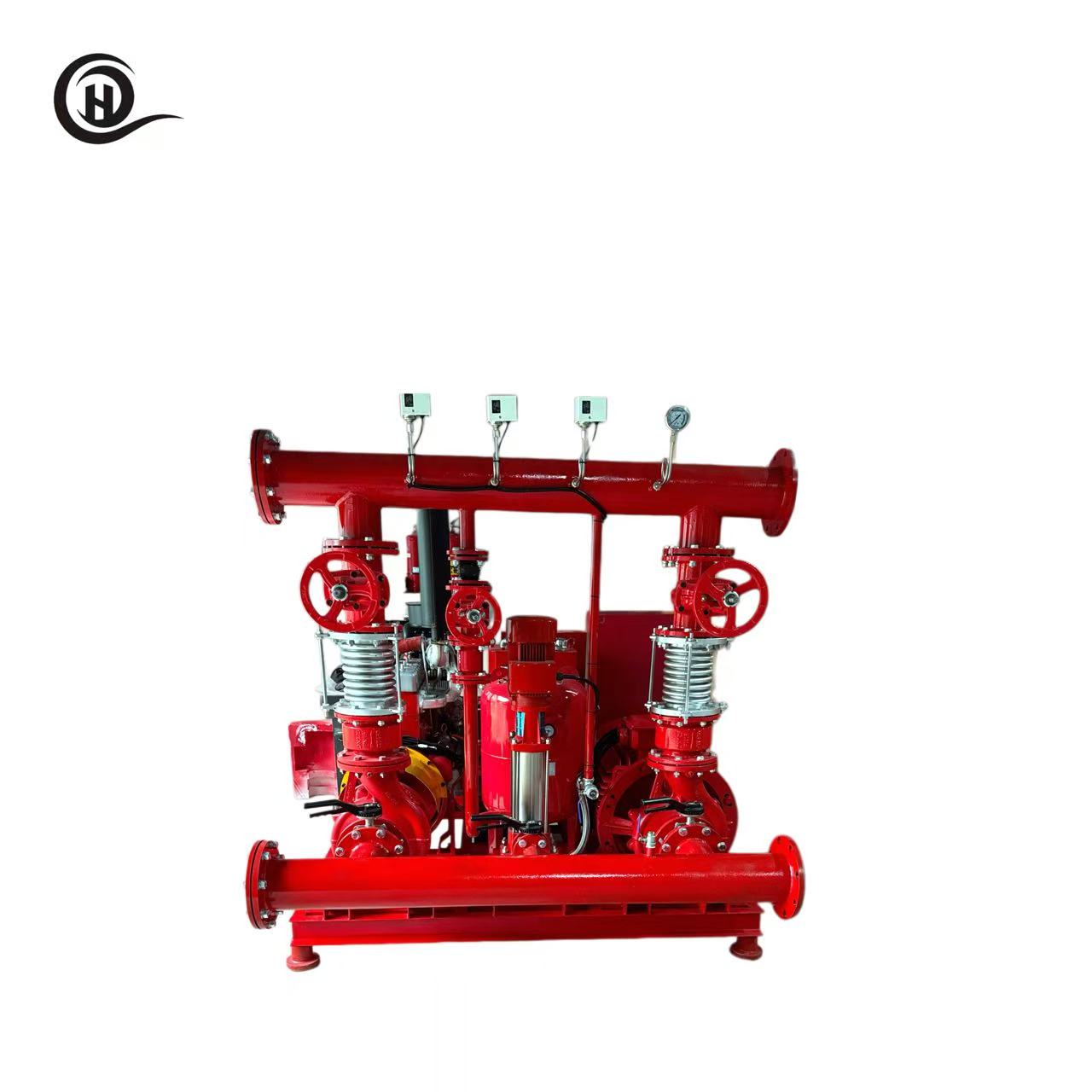 Ouhu O-EDJ 100 HP 300 GPM Electric + Jockey Fire Pump Package, 10 bar, for Commercial & Industrial Fire Protection Systems