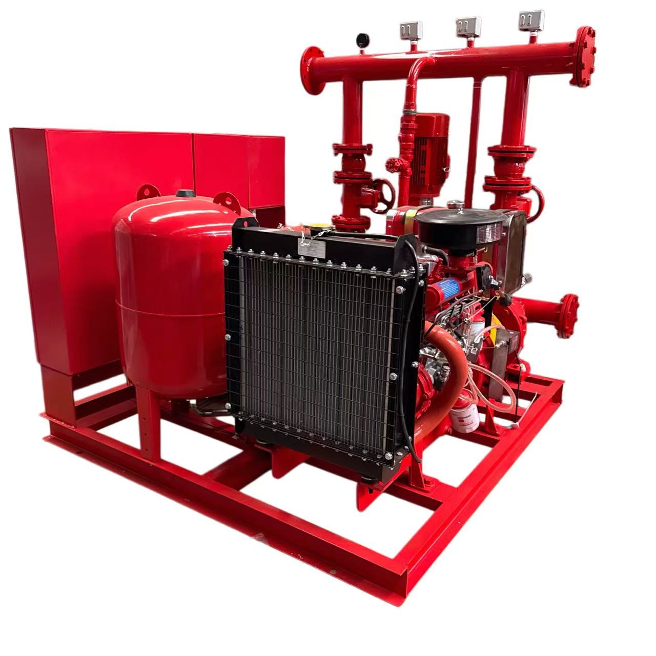 300~3000 GPM EDJ Fire Pump Package | Electric + Diesel + Jockey Pump System for Emergency Fire Protection