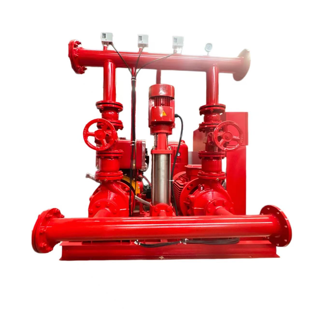 300-1500 GPM EDJ Fire Pump Package | Electric + Diesel + Jockey Pump System for Building & Residential Fire Protection