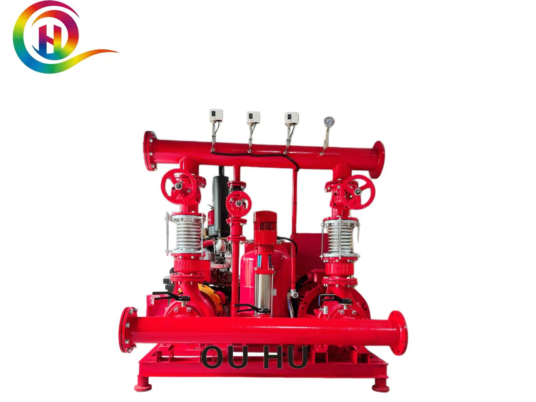 Ouhu Pump NFPA 20 Fire Pump System | EDJ Type, 1000 GPM 12 BAR with Jockey Pump