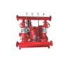 EDG Horizontal Dual Power Fire Pump Assembly, Industrial Fire Emergency 380GPM 12Bar 125HP 90KW