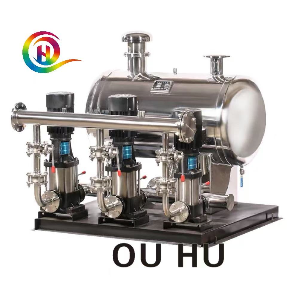 300 GPM 9bar Automatic Water Supply Pump Set with Pressure Tank for Commercial Use