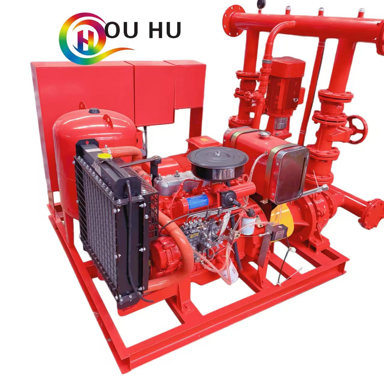 Electric Diesel Jockey Fire Pump Package 300GPM 10Bar 150HP
